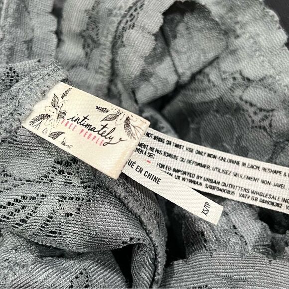 Intimately Free People Grey Lace Bralette Women’s XS - Picture 3 of 4